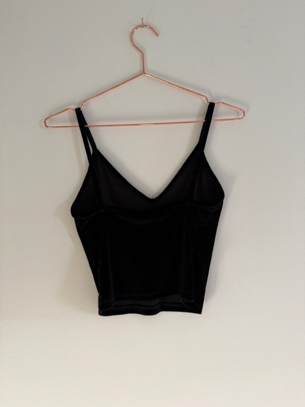 Brandy Melville Black Velvet Cami Top
